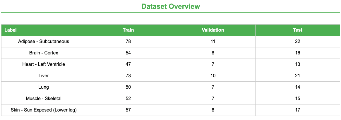 Dataset Overview.