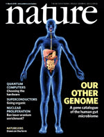 Nature cover "our other genome"