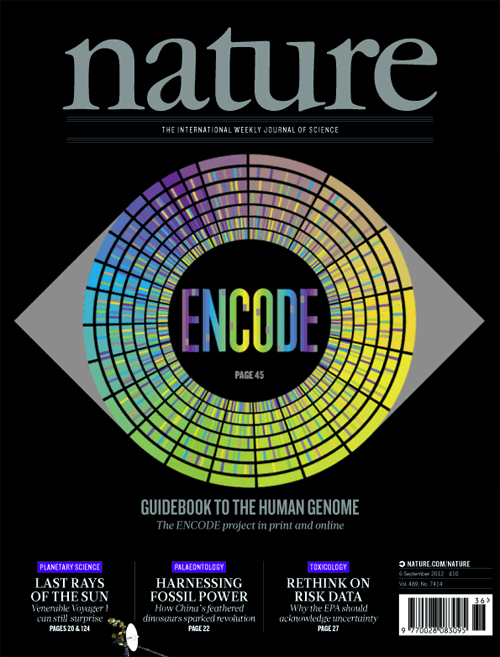 Nature Cover ENCODE. 