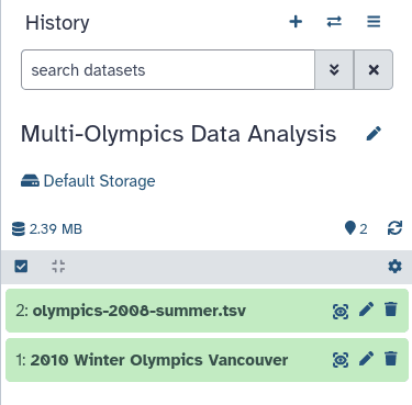 screenshot of history to continue with. 