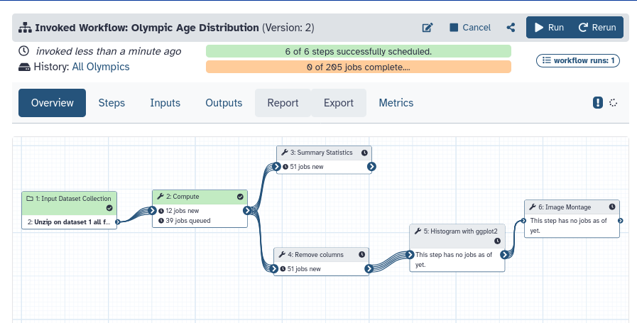 workflow invocation. 