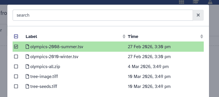 choose from repositories button. 