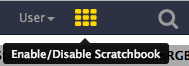 Enable/Disable Scratchbook. 