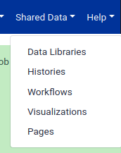 shared data menu