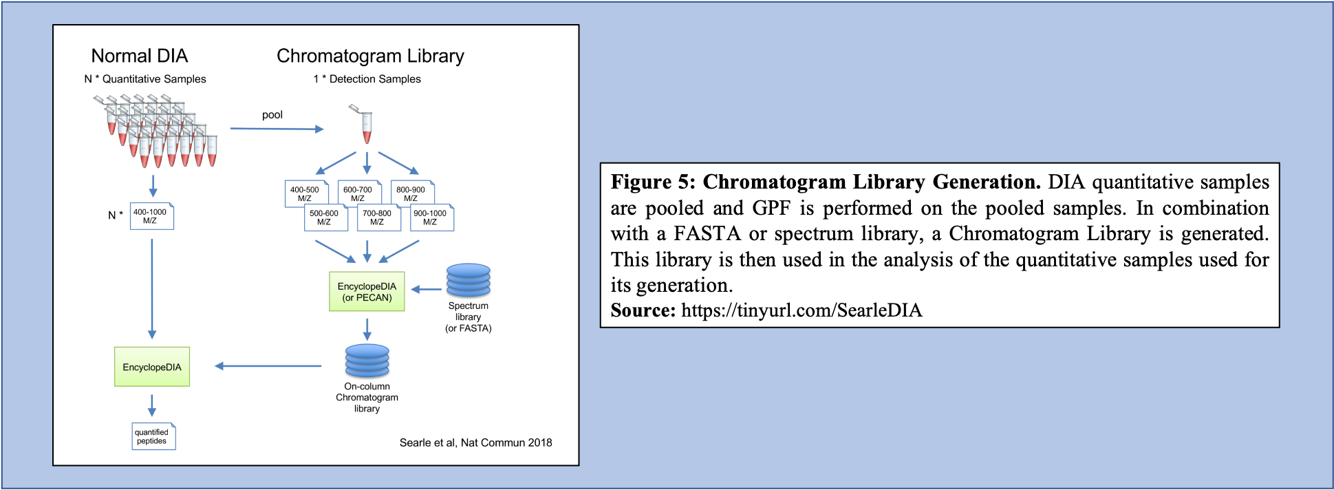 Chromatogram Library generation. 