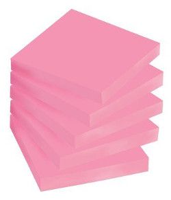 Pink stickynote stack