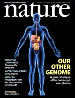 Nature cover "our other genome". 