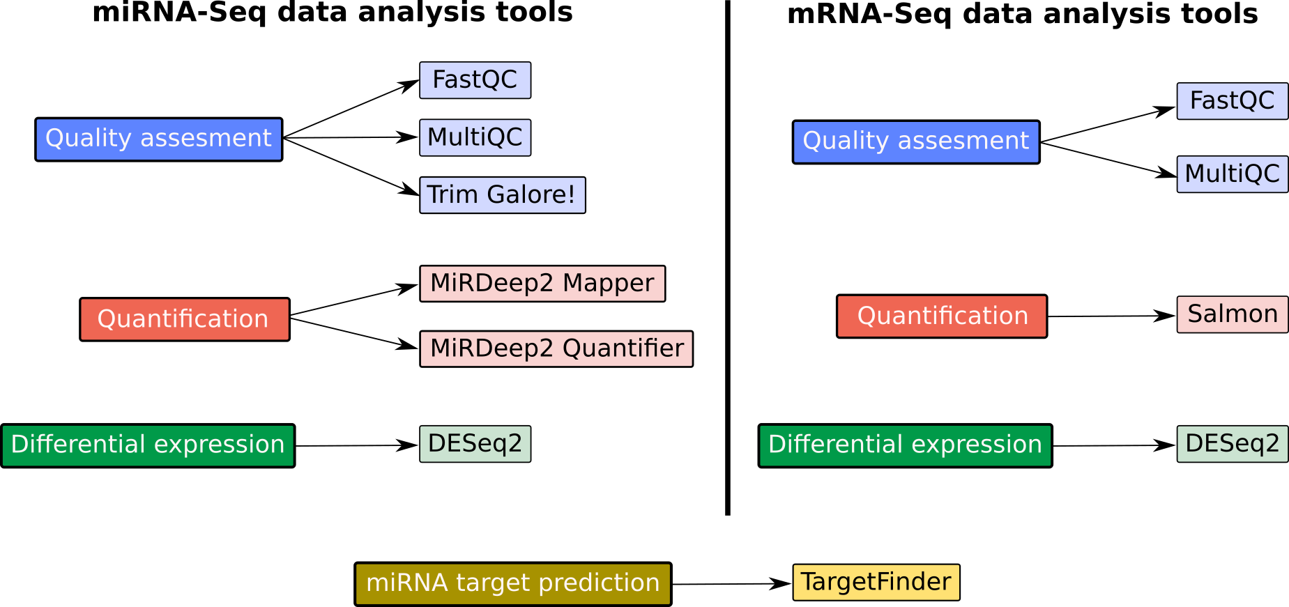 Tools used in the analysis